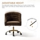 preview thumbnail 95 of 109, Modern Velvet Tufted Office Chair with Gold Metal Base by HULALA HOME