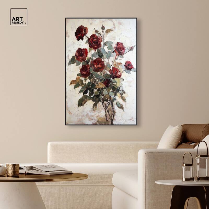 Velvet Vermilion II Canvas by Art Remedy