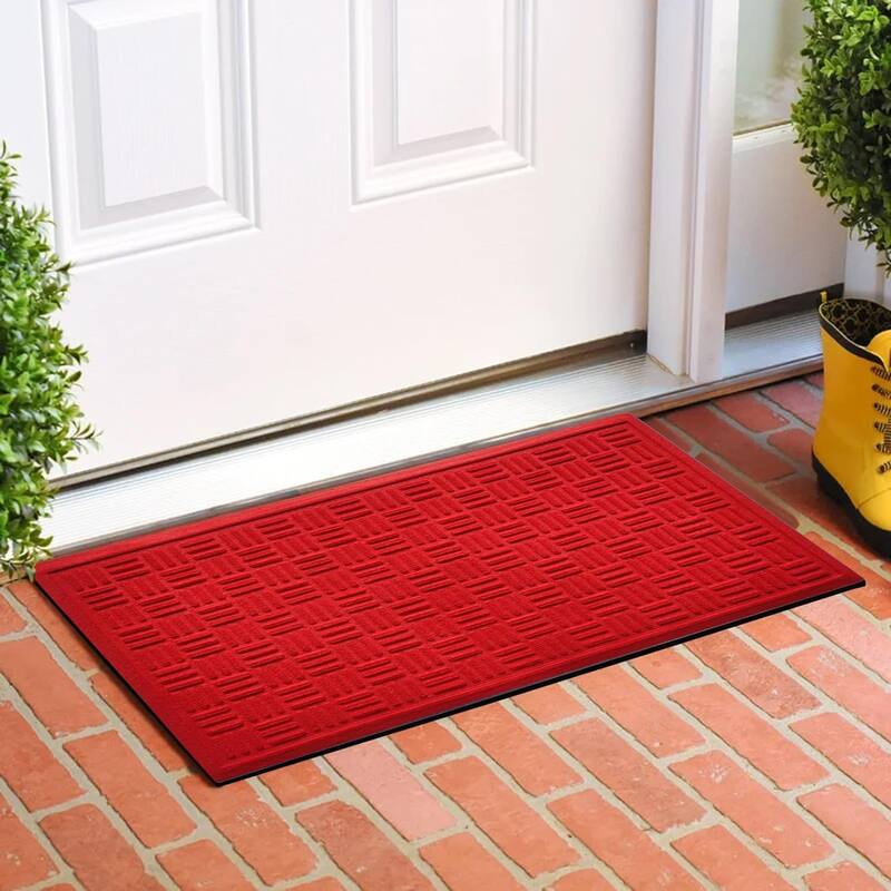 A1HC New All Weather Superior Dirt and Moisture Absorbing Polypropylene Door Mat with Non-Slip Backing for Inside Outside Use
