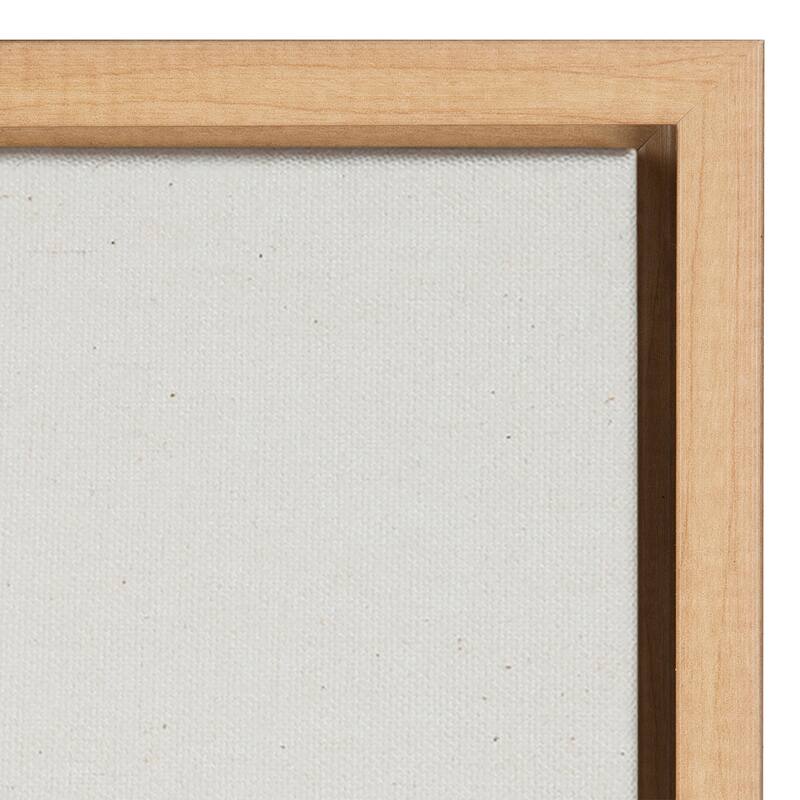 Kate and Laurel Sylvie Awaking Peach Framed Canvas by Sara Berrenson
