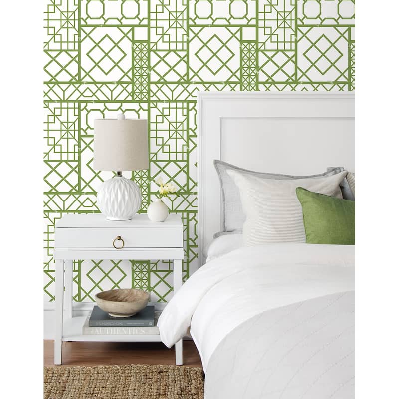 NextWall Garden Trellis Peel and Stick Wallpaper