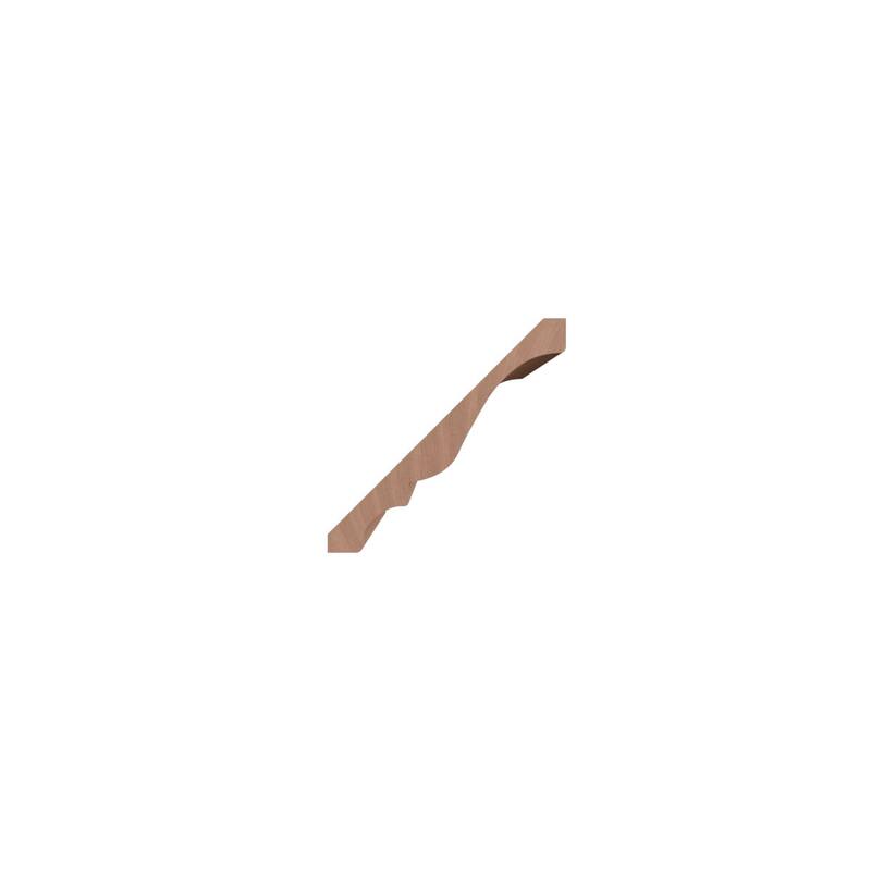 WM45: 3-7/10-in H x 3-3/4-in P x 5-1/4-in F x 96-in L Americraft Solid Hardwood Stain Grade Crown Moulding