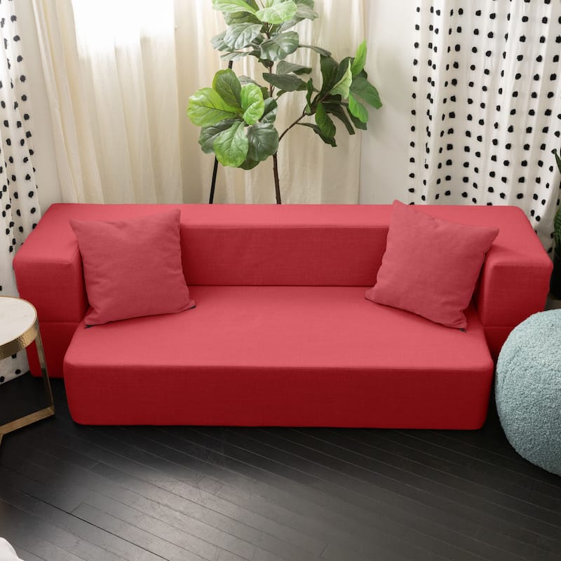Zenzi Loveseat Twin - Convertible Couch / Twin Sleeper, Bru Smart