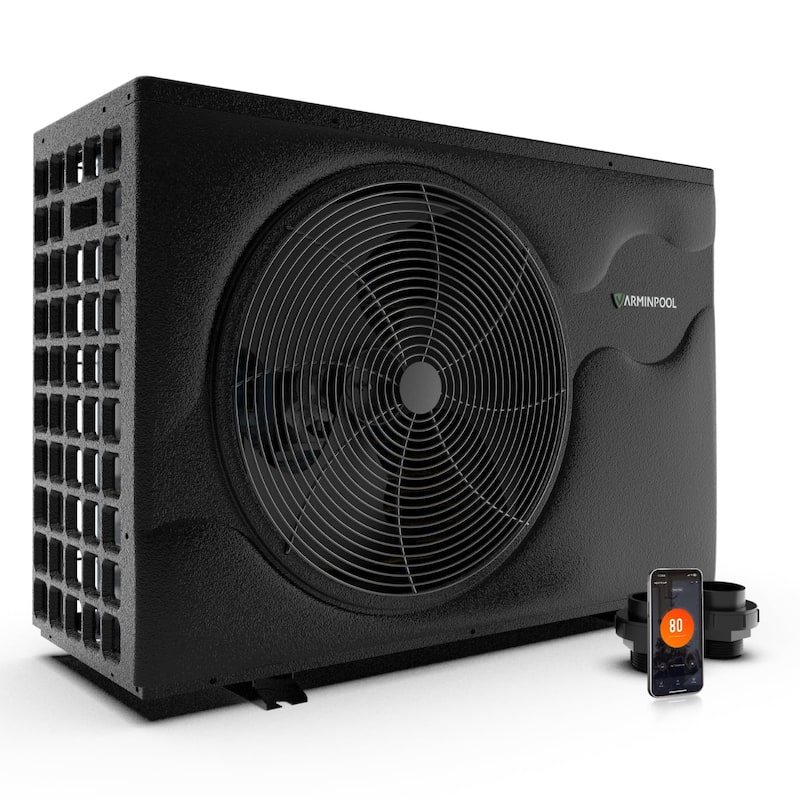 105000 BTU Inverter Pool Heat Pump for 30000 Gallon Swimming Pools