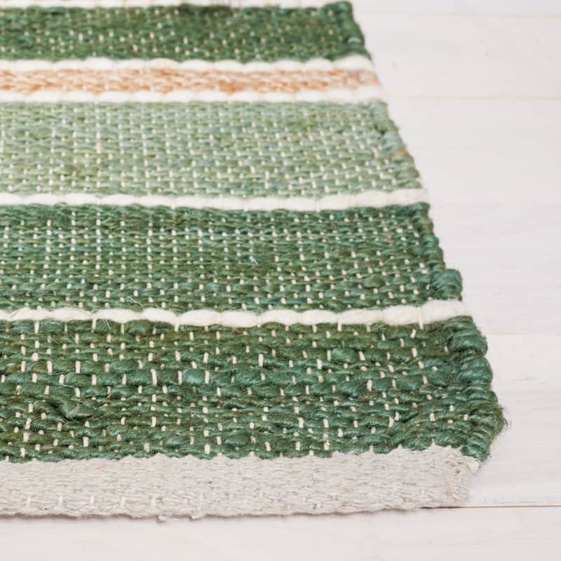 SAFAVIEH Handmade Striped Kilim Veloudo Stripe Wool Rug