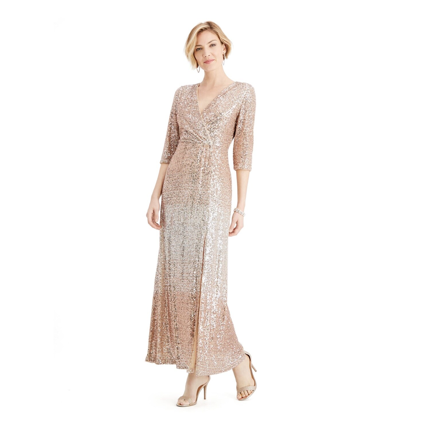 r & m richards faux wrap dress
