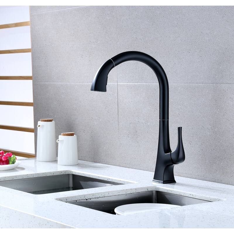 Ultra Faucets Quest Collection Single-Handle Kitchen Faucet With Pull-Down Spray