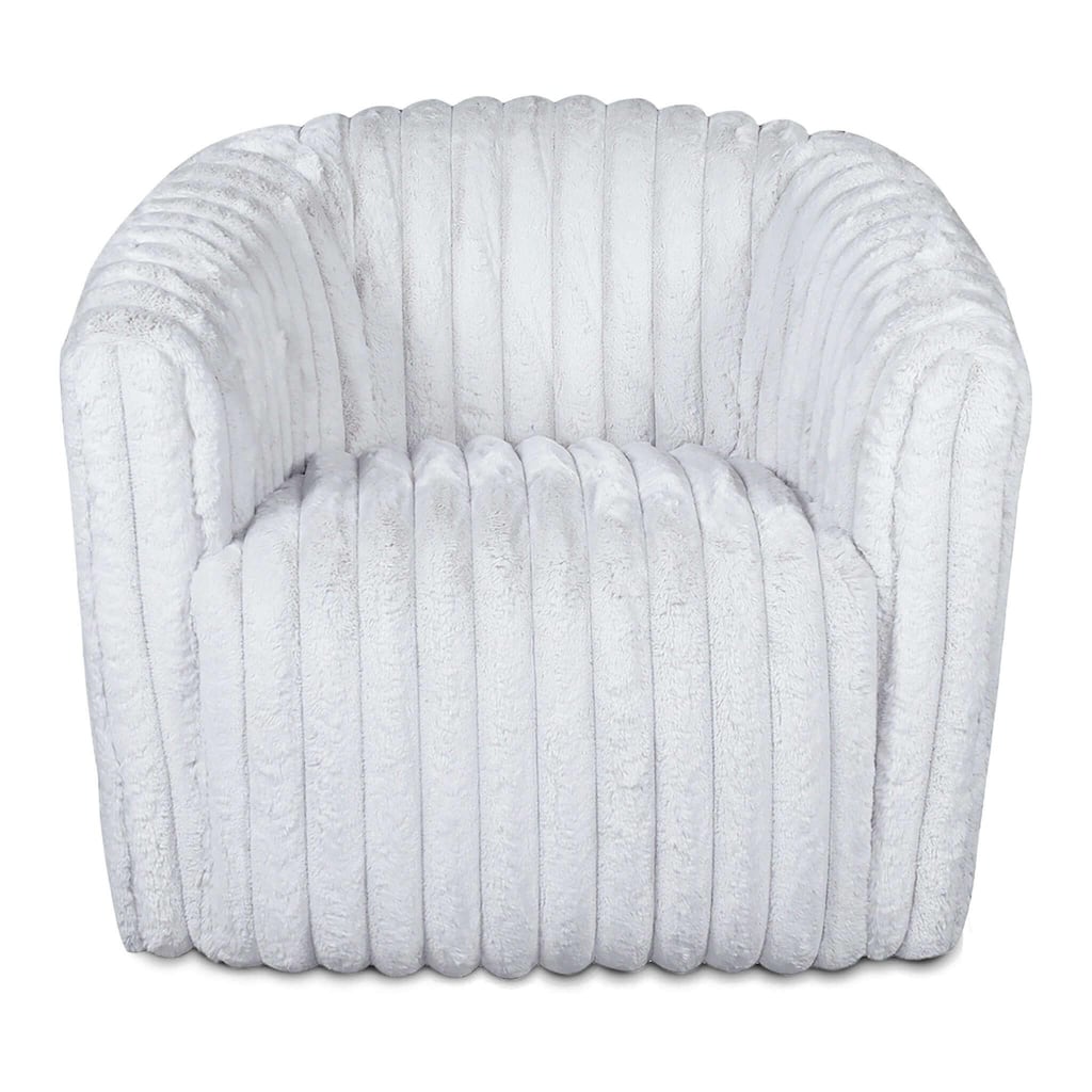 Mira Velvet Swivel Chair, Bedding Bean Bag Sofa Chair High Pressure Foam Bean Bag Chair
