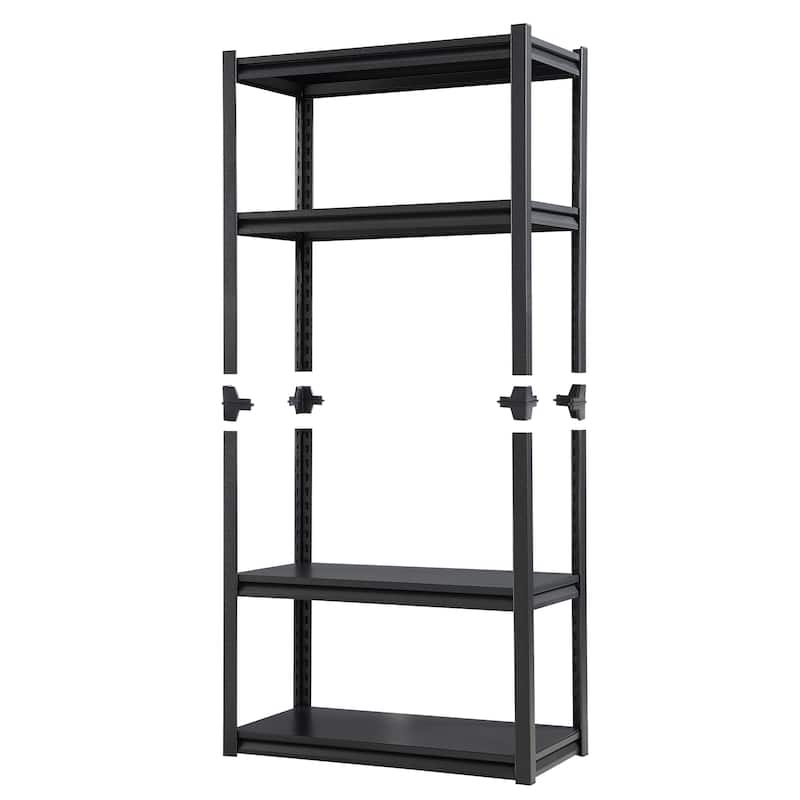 63'' Metal Shelves Pantry Organizer Storage Adjustable