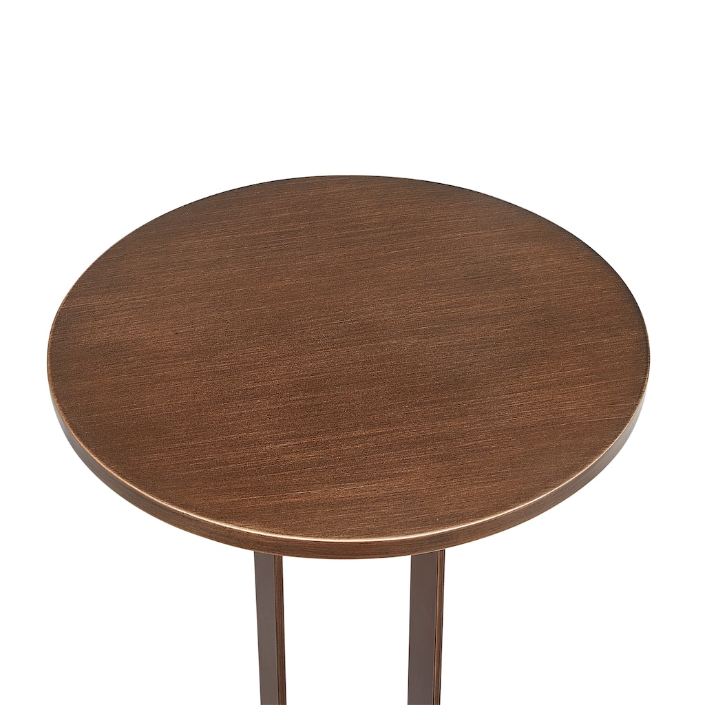 Tareel Antique Bronze Round Accent Table