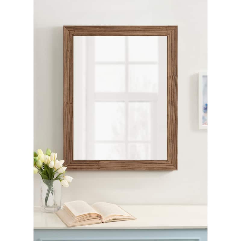 Kate and Laurel Travon Rectangle Bathroom Wall Mirror