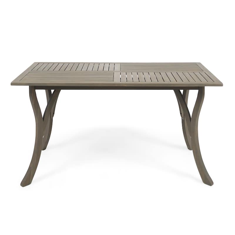Hermosa Outdoor Acacia Wood Rectangle Dining Table (ONLY) by Christopher Knight Home - 59.00" L x 31.50" W x 30.00" H