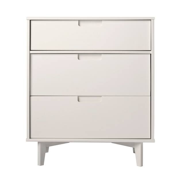 Middlebrook Mid-Century Solid Pine 3-Drawer Storage Chest