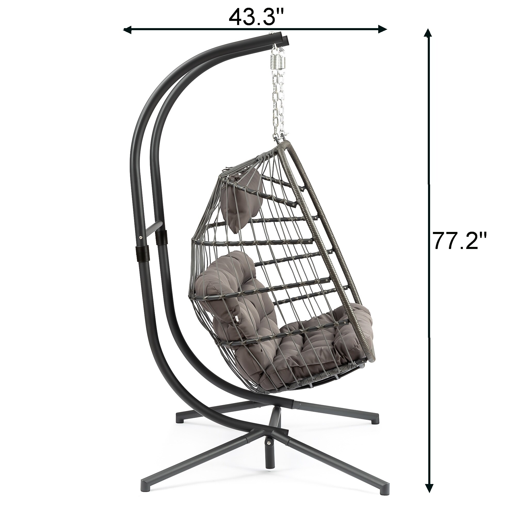 Shop Luxury 2 Person X Large Double Swing Chair Overstock 32105716