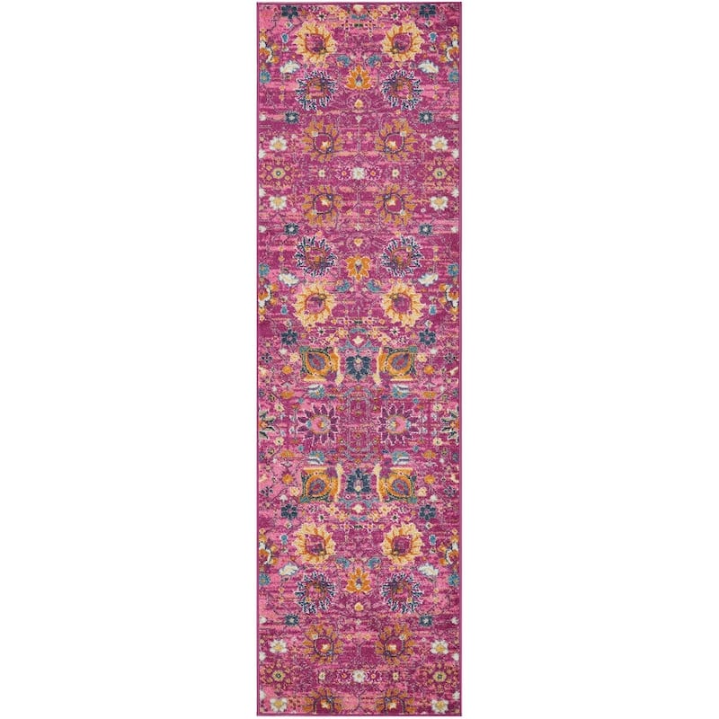 Nourison Passion Boho French Country Floral Area Rug.