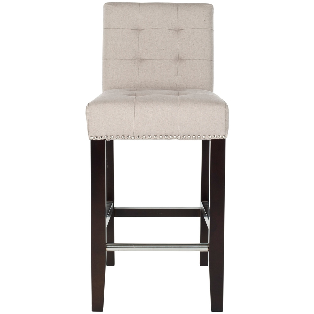 black nailhead bar stools