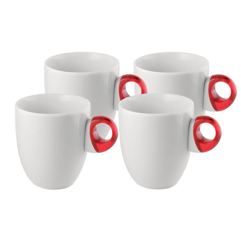 Guzzini Set of 4 Feeling Mugs - 8.5 oz