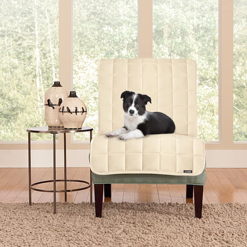 SureFit Deluxe Pet Armless Chair Furniture Cover