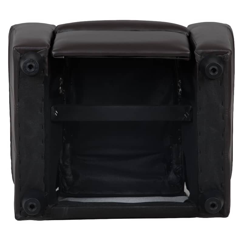 Contemporary Kids Recliner with Cup Holder and Headrest - 24"W x 21.5" - 36.5"D x 27"H