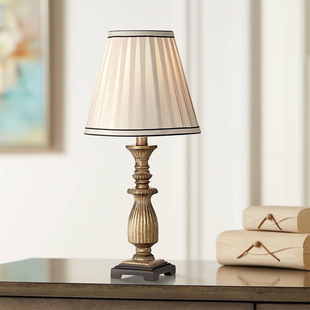 Gold accent table lamps top