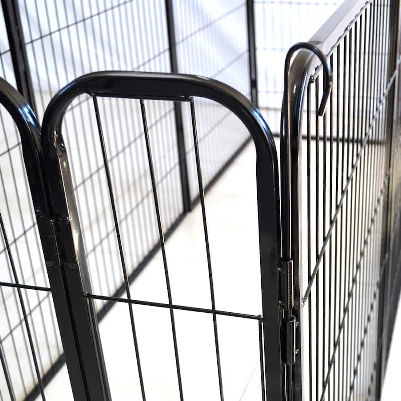 Large Metal Puppy Dog Run Fence Indoor and Outdoor Use
