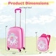 preview thumbnail 29 of 27, Kids Luggage Set with Backpack, 18″ Carry-On Suitcase with Wheels & Adjustable Handle for Boys and Girls