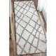 preview thumbnail 33 of 34, nuLOOM Alexa Moroccan Trellis Shag Area Rug