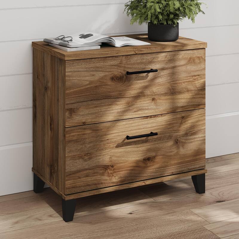 Bush Furniture Somerset 2 Drawer Lateral File Cabinet with Storage