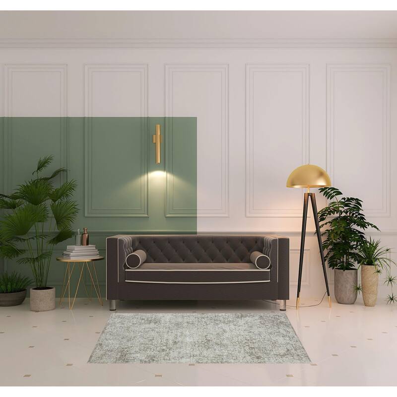 Tecu Distressed Abstract Area Rug By HomeRoots - 4' x 6'