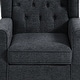 preview thumbnail 43 of 76, Button-Tufted Accent Chair Wingback Armchair - 38"H