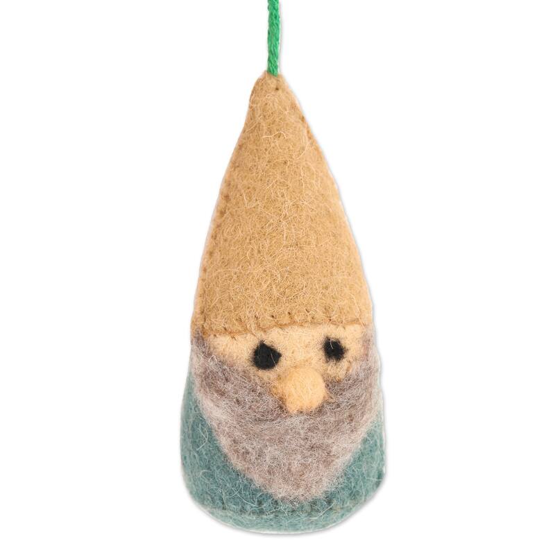 Novica Handmade Winter Gnomes Wool Felt Ornaments (Set Of 6)