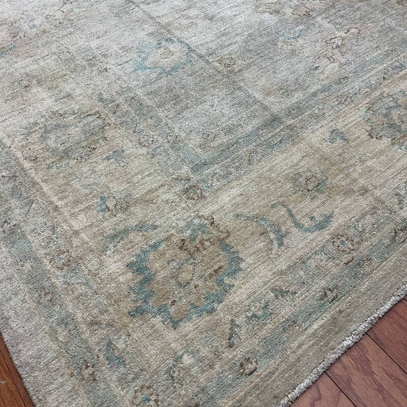 HERAT ORIENTAL Handmade 8'1 x 9' Oushak Wool Rug - 8'1" x 9'
