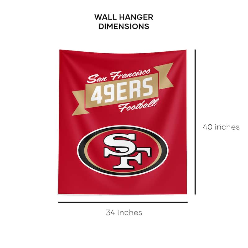 NFL San Francisco 49ers Premium Wall Hanging - 34"x40"
