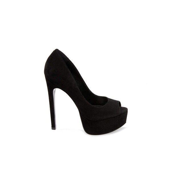 steve madden black closed toe heels