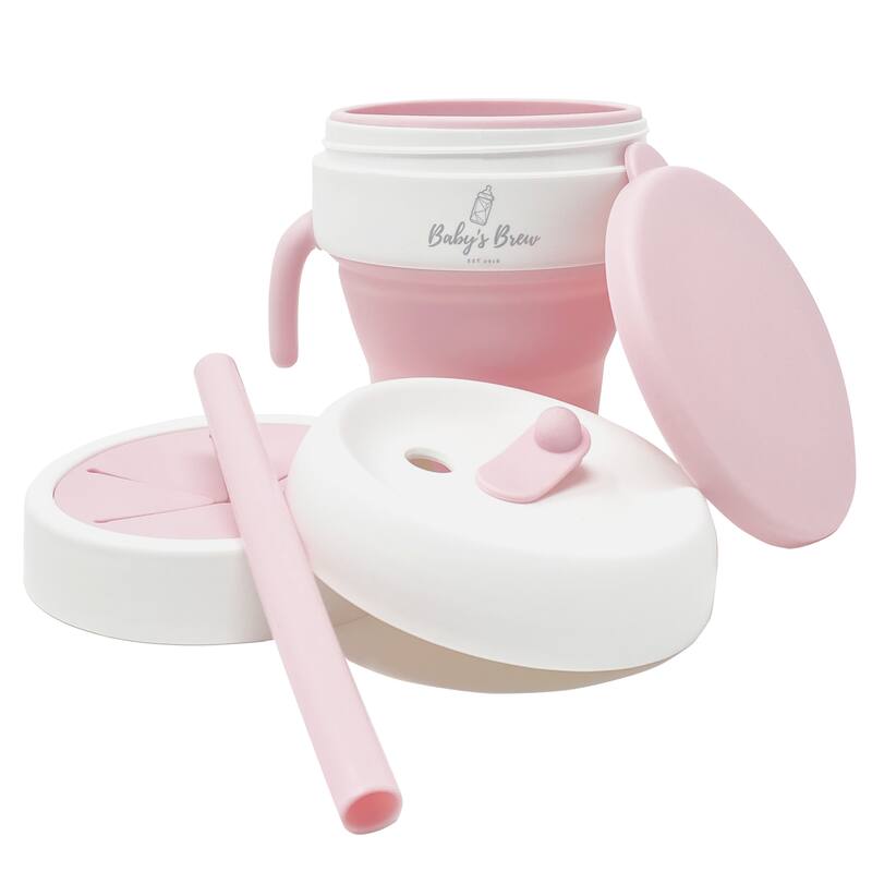 Baby's Brew 2 in 1 Snack and Drink Cup - Pink