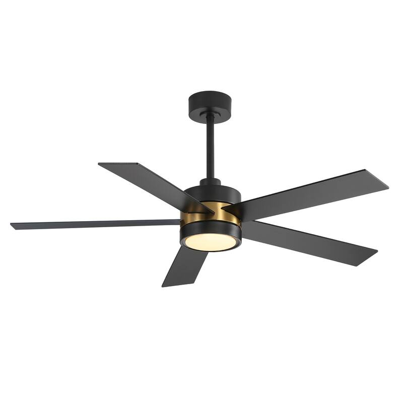 52 in. Integrated LED Indoor Ceiling Fans with Light and Remote Control Included