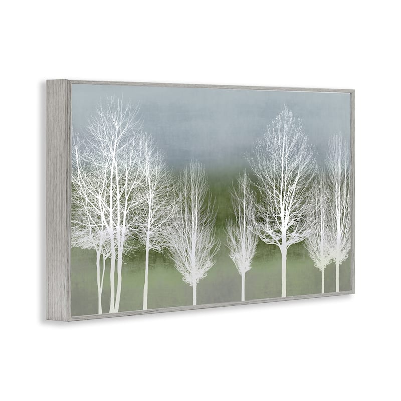 Stupell White Tree Impressions Framed Giclee Art Design By Kate Bennett