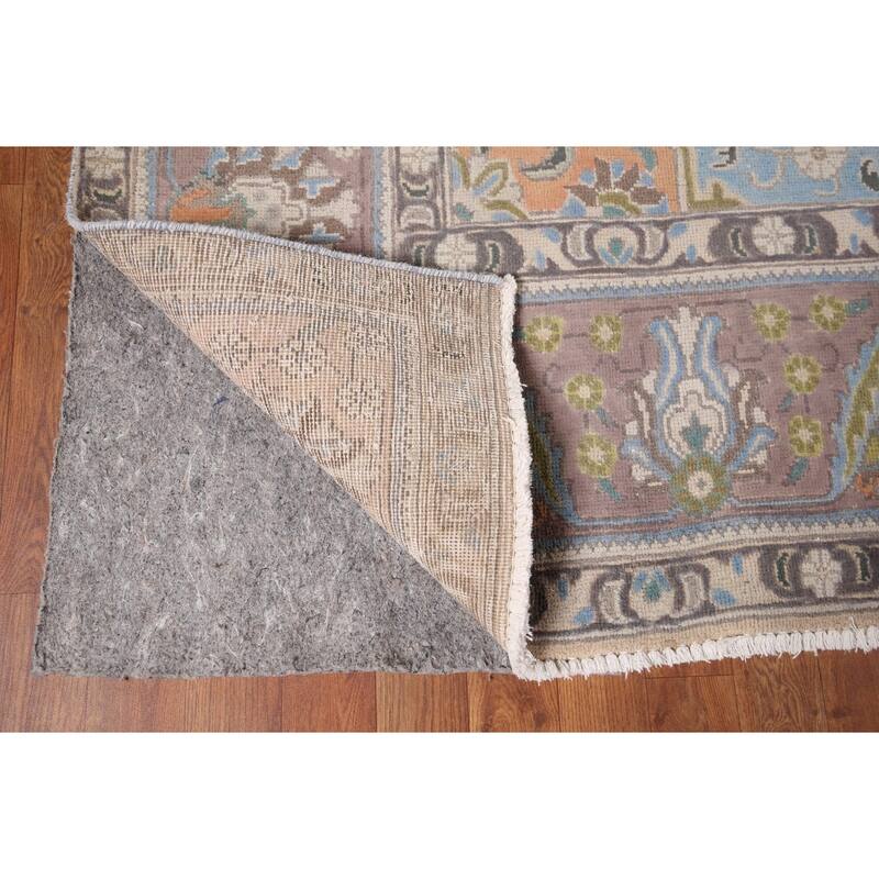 Tabriz Persian Vintage Area Rug Living Room Handmade Wool Carpet - 9'3" x 12'9"