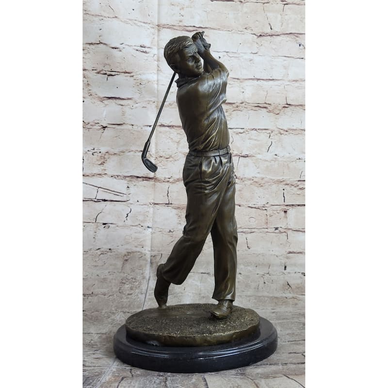 Ben Hogan Male Golfer Sports Memorabilia Golf Club Art Pga Bronze Marble Statue