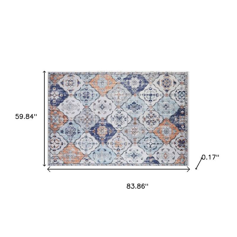 HomeRoots Patchwork Traditional Rectangle Area Rug
