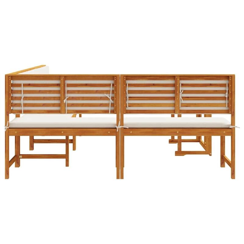 vidaXL Garden Bench Set Brown solid acacia wood - 20 x 35 x 30