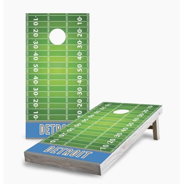 slide 2 of 7, Detroit Lions Cornhole Game (Choose Wraps or Boards) 2x4 Boards (24" x 48") - Include ALL Accessories