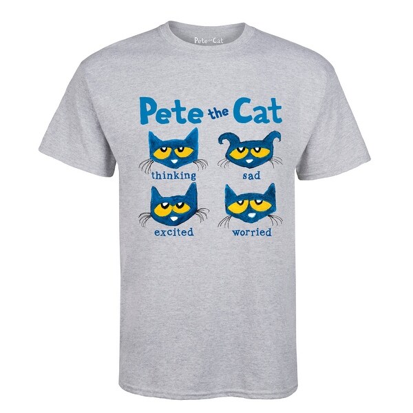 Shop Pete The Cat The Faces Of Pete Adult Short Sleeve Tee