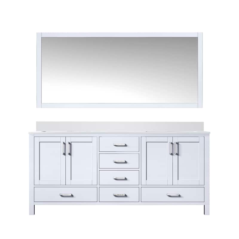 Jacques Bath Vanity, Cultured Marble Top and Mirror