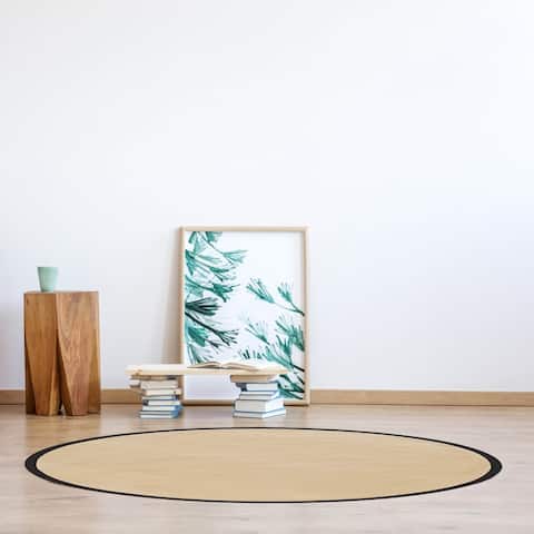 Linon Faux Sisal Hand Finished Classic Rug
