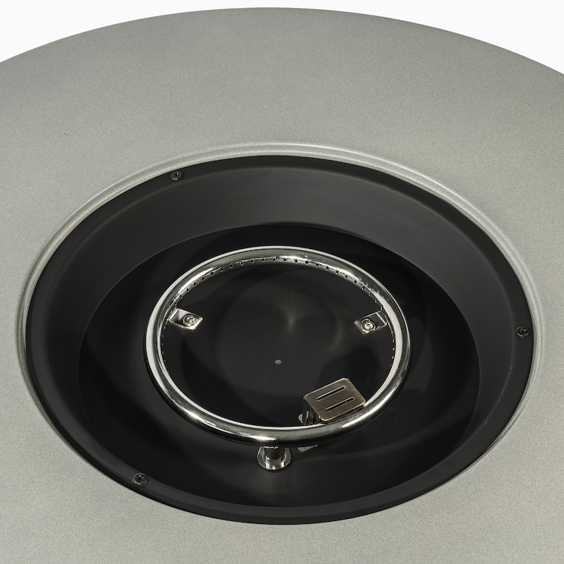 GDFStudio - Summit Steel Propane Fire Bowl with Tank Holder
