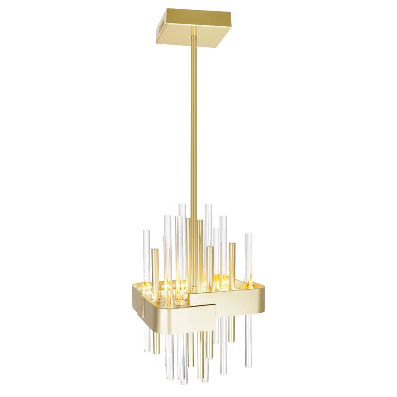 Millipede 8 in LED Satin Gold Mini Pendant - Satin Gold