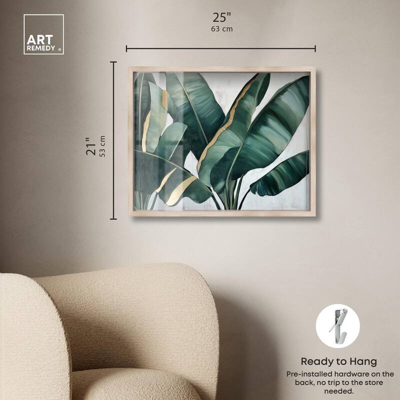 Jungle Jewel Jade I Shadowbox by Art Remedy