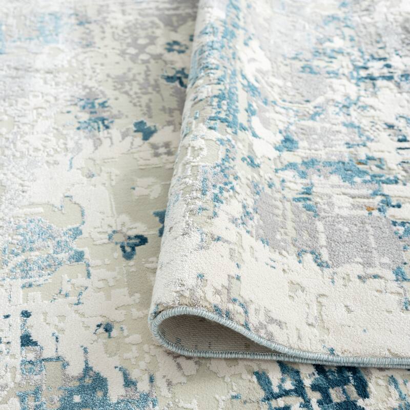 Borderless Transitional Abstract Area Rug
