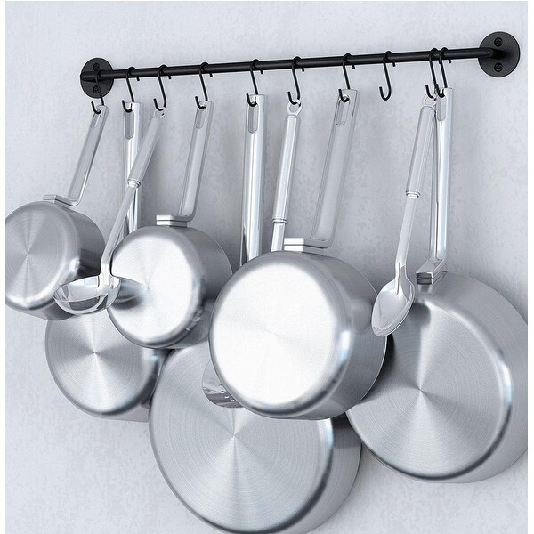 Stainless steel sales utensil hanging rack